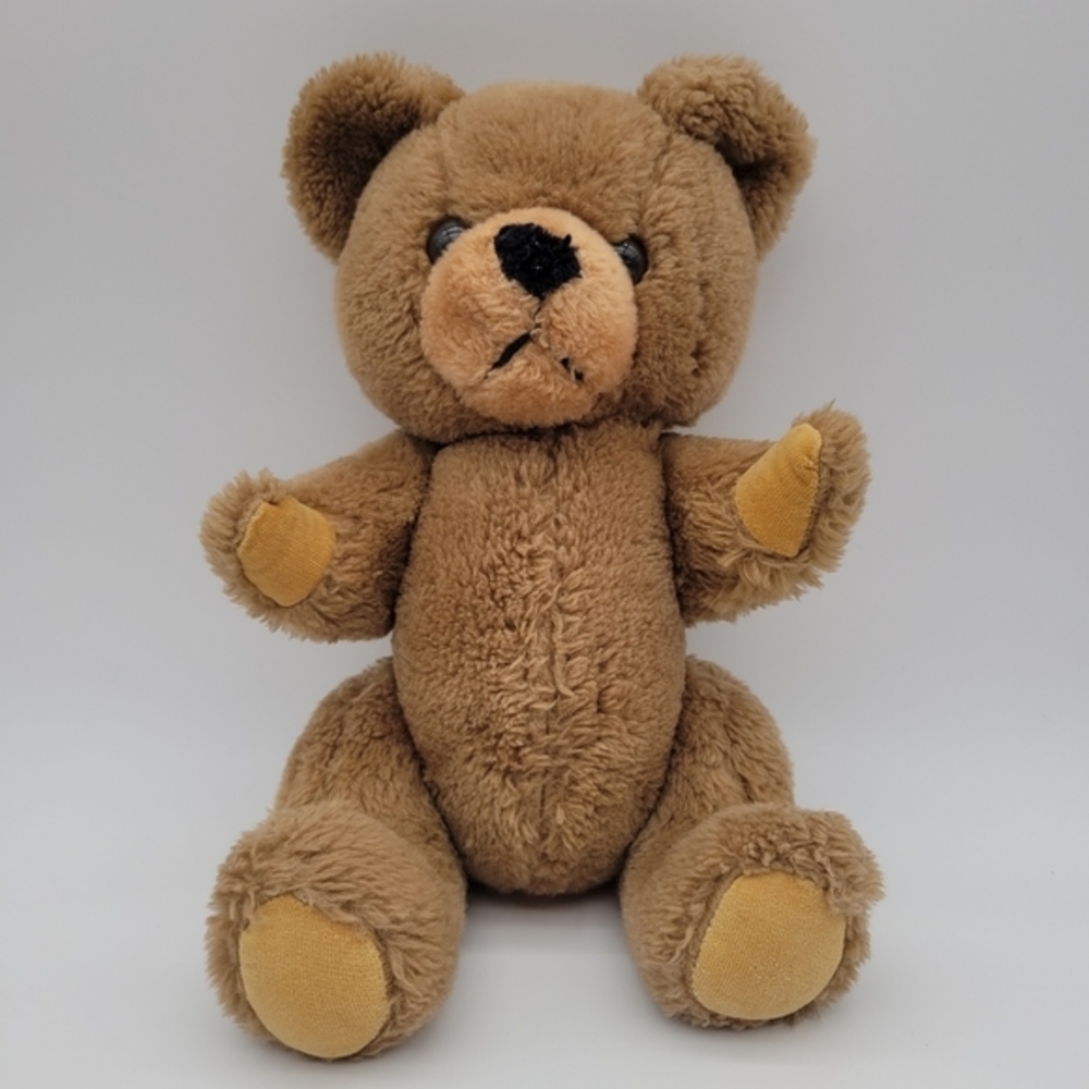 12” Vintage Mary Meyer Brown Plush Bear w/ Articulating Limbs